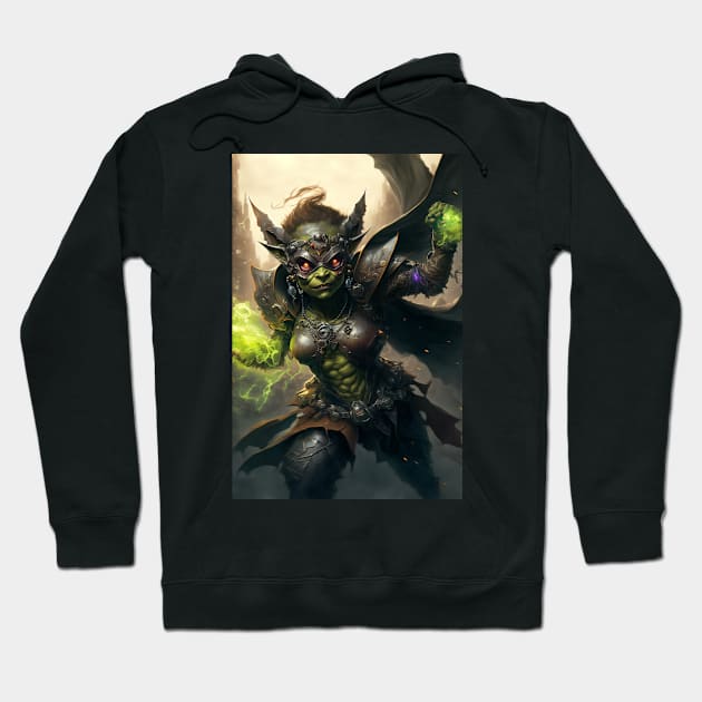 Goblin Sorcerer Superhero Hoodie by AICreateWorlds